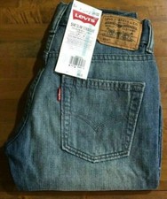 LEVI'S 514 SLIM FIT STRAIGHT LEG JEANS 100 Cotton - Boy's 8 24 X 22 NWT
