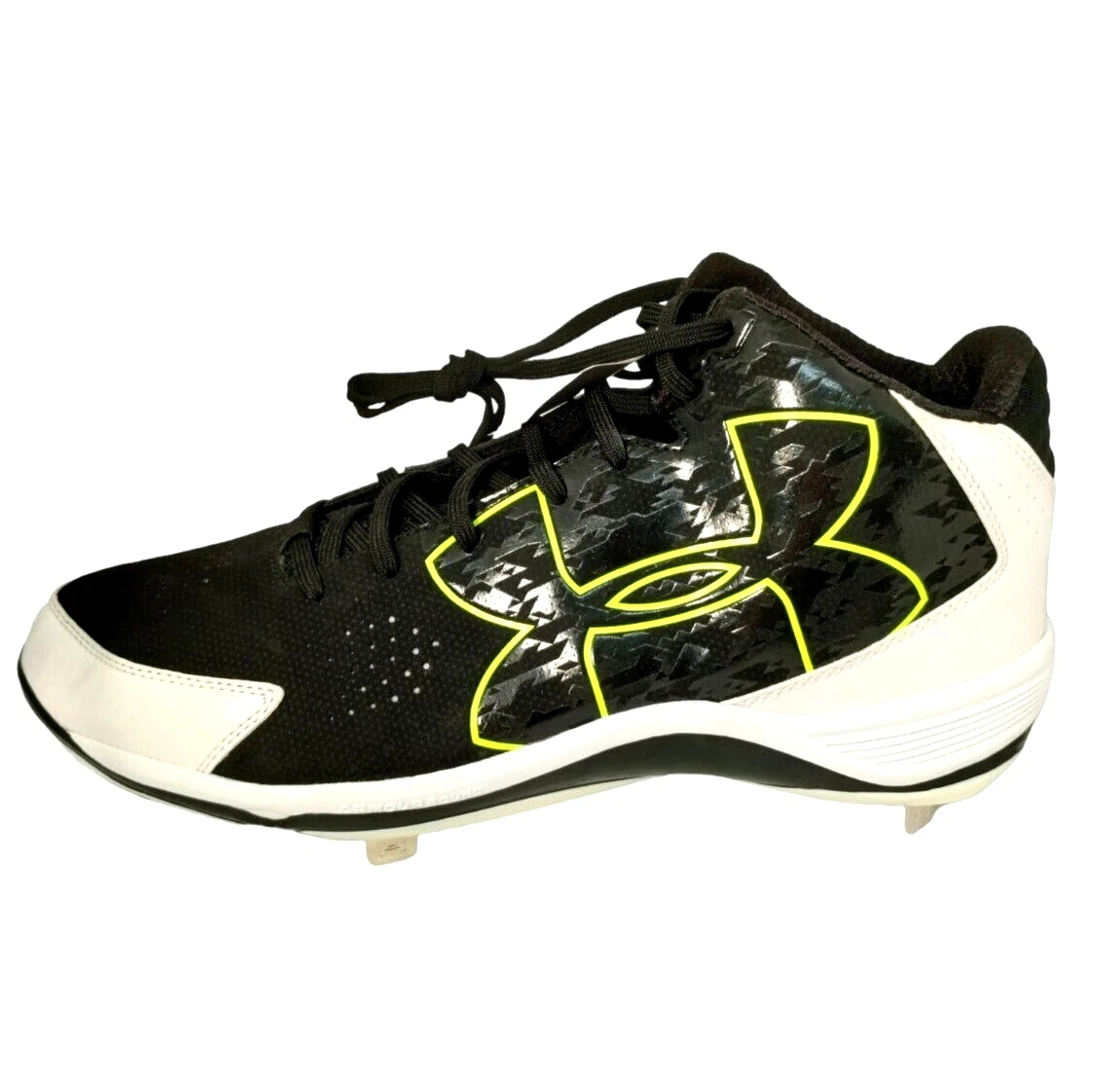 Under Armour UA Ignite US Size 13 Baseball Cleats Black Rotational Traction