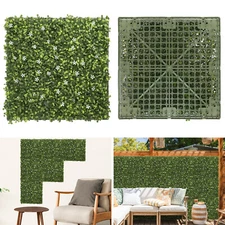 18"x18" Artificial Ivy Mats Wall Hedge With Hard Panel for Indoor Outdoor Decor