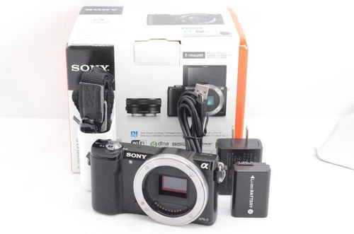 Sony a5000 Mirrorless SLR Camera Black color 20.1 megapixels Used Japan F/S