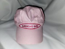 Pink Railroad Babe Patch Conductor Engineer Train Snapback Cap Hat Adult Size