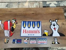 New- 9 Different Hamm's Beer Patches:3 Large Back Patches and 6 Small Patches