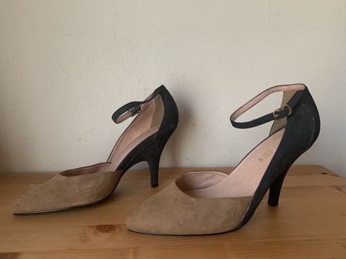 Chelsea Crew Womens sz 8B leather colorblock pointy Mary Jane Pumps shoes - Picture 6 of 12