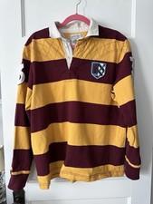 Rugby Ralph Lauren Long Sleeve Rugby Shirt Men  s Large Yellow Maroon