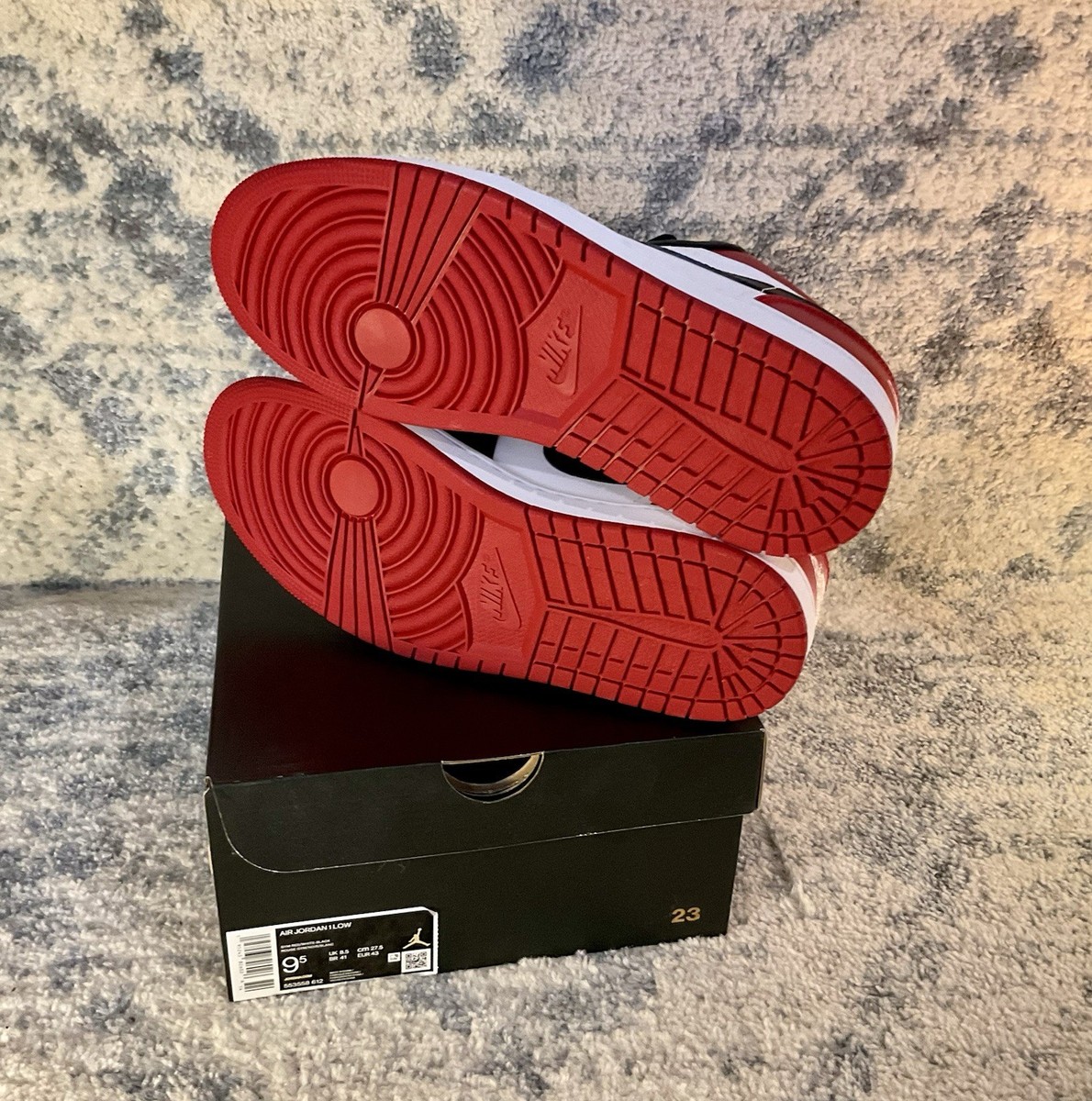 Buy Size 9.5 - Jordan 1 Low Bred Toe online | eBay