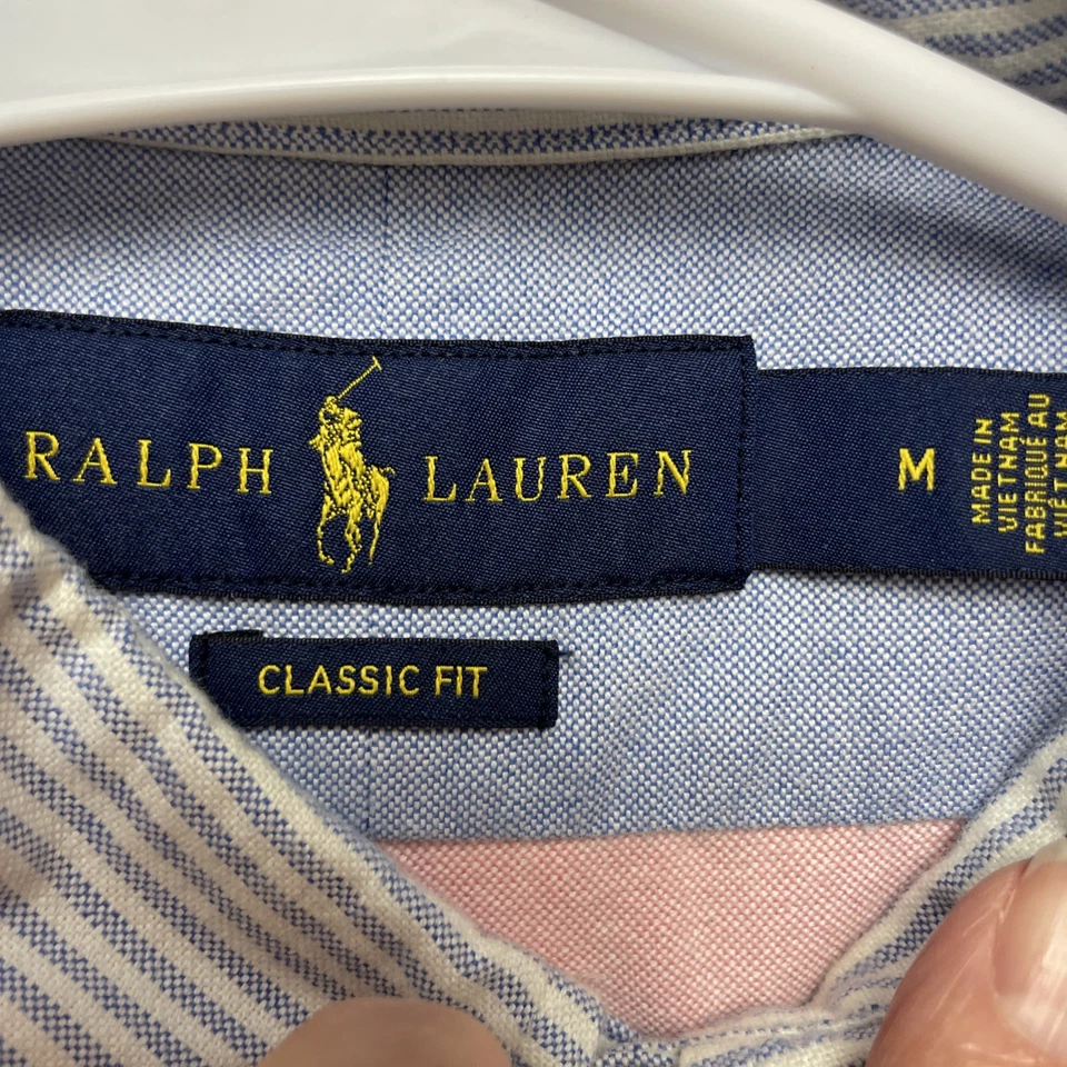 Ralph Lauren Colorblock Oxford Shirt Mens M Pastel Button Down Preppy Classic - Image 4 of 4