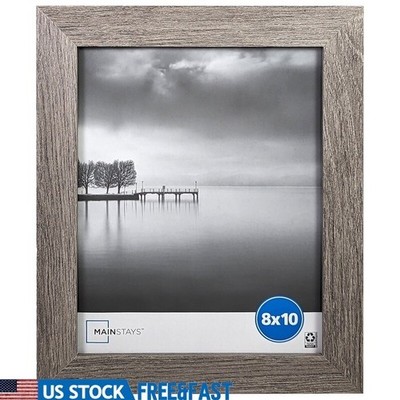 Rustic Wide Bevel Picture Frame 8x10 Gallery Wall Table Display Home Decor Gray
