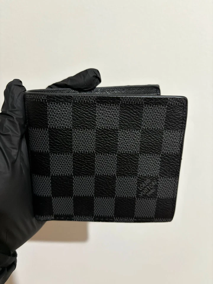 INCREDIBLE LOUIS VUITTON DAMIER GRAPHITE BIFOLD WALLET Checkboard pattern - Image 3 of 4