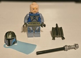 NEW Star Wars Pre Vizsla Custom Lego Minifigure with Darksaber and Jetpack Rare
