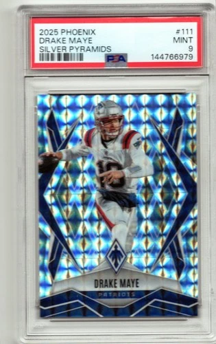 2025 Panini Phoenix - Drake Maye #111 Silver Pyramids