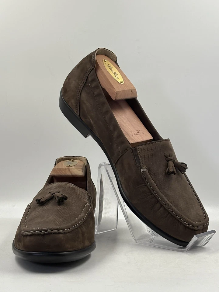 Zapatos Mocasines SAS Hope Marrón Gamuza Cuero Borla Mujer Gamuza Talla 10 M ¡NUEVOS! Foto 3 de 4