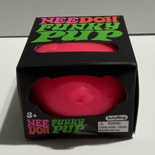 Schylling NeeDoh Funky Pup Squeezable Squeeze Ball Stress Reliever Pink
