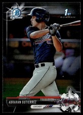 2017 Bowman Chrome Prospects Abrahan Gutierrez Atlanta Braves #BCP78