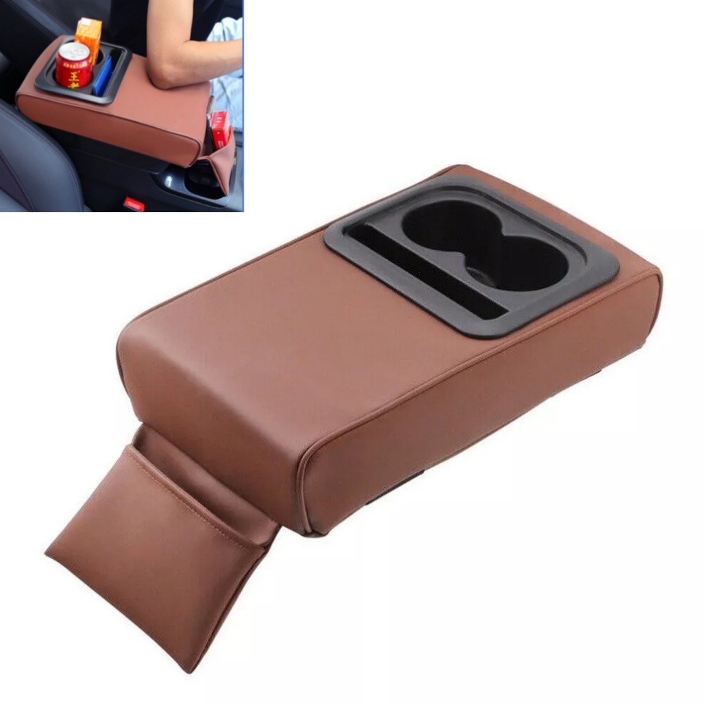 Waterproof Car Center Console Cover Leather Armrest Cover Cushion