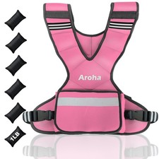Adjustable Weighted Vest for Women & Men, 4-10lb/11-20lb/20-32lb Vest with 6 ...