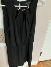 White House Black Market Dress Sleeveless Little Black Formal Sheath