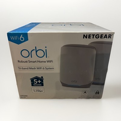 NETGEAR - Orbi 750 Series AX5200 Tri-Band Mesh Wi-Fi 6 System (2-pack) - White