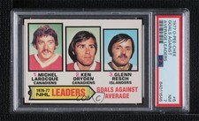 1977-78 O-Pee-Chee Ken Dryden Glenn Resch Michel Larocque #6 PSA 7 HOF l7u