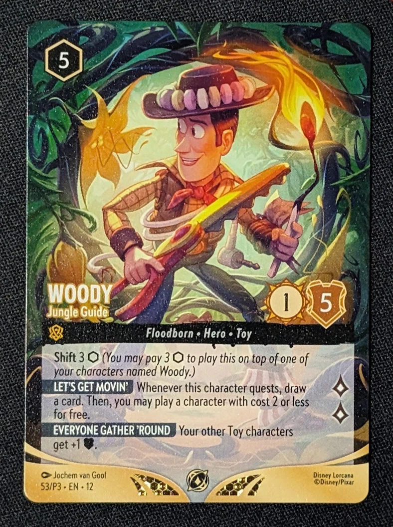 Woody-Jungle Guide 53 Disney Lorcana Promo Cards for sale | eBay
