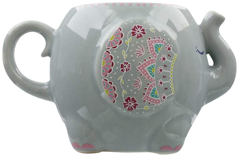 Mandala Elephant Grey Tea or Coffee Mug