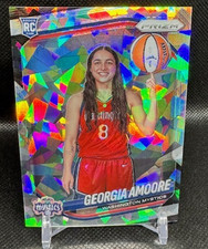 2025 Panini Prizm WNBA Georgia Amoore #140 Variation RC Mystics Cracked Ice!