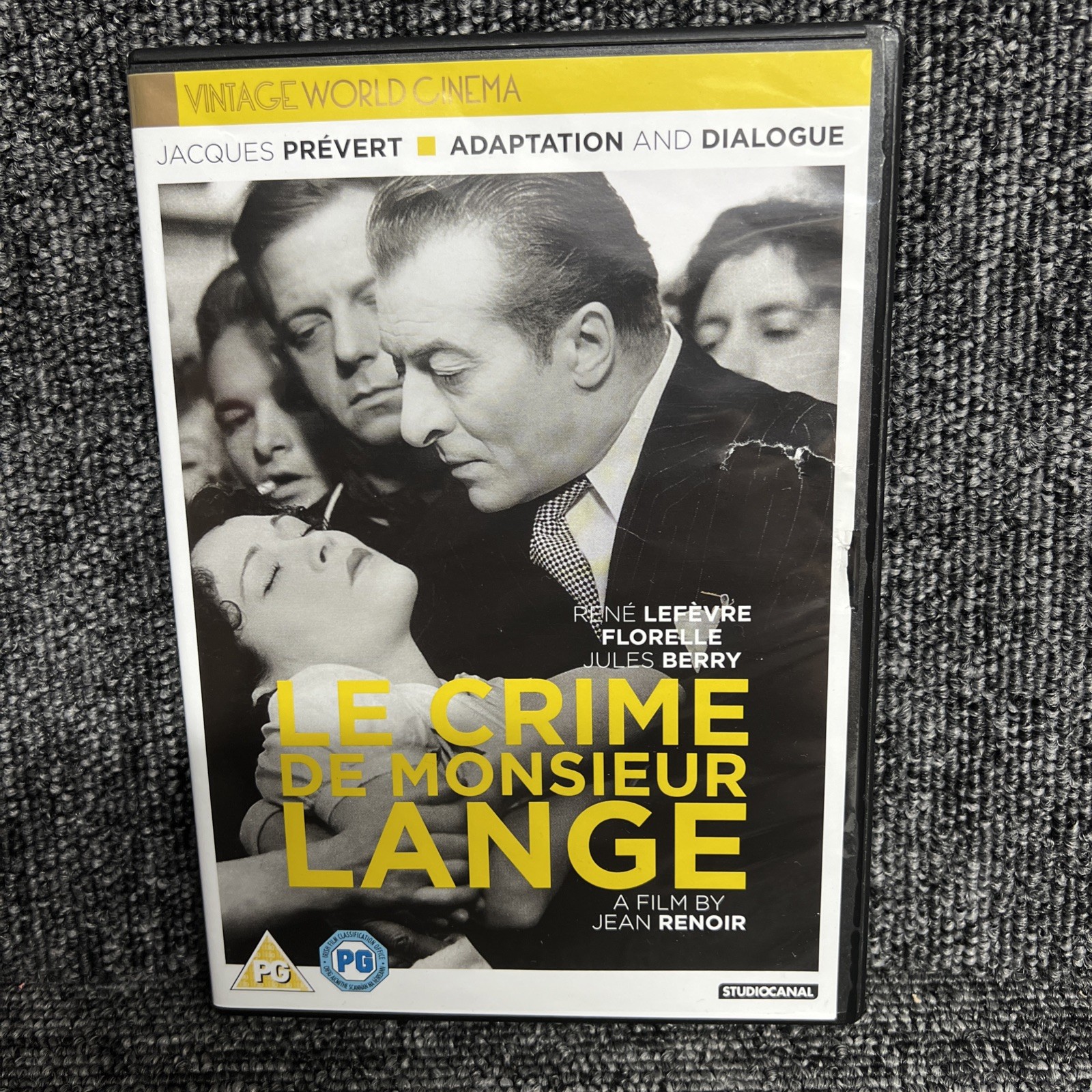 Le Crime de Monsieur Lange DVD (2018) René Lefevre, Renoir (DIR) cert PG