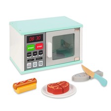 WOODENFUN Toddler Play Kitchen Toys Wooden Microwave Oven with Light  Sound New