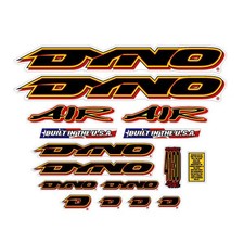 1996 DYNO - AIR decal set for black frame