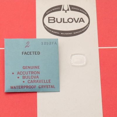 Original Genuine Bulova 1292FA Crystal NOS Watch Part New Old Stock (C1D18)