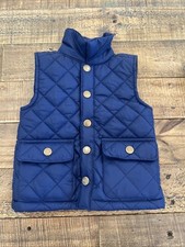 Tommy Bahama Infant BlueFull Button puffer vest size 6-9 months