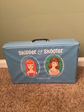 Vintage 1965 Mattel Skipper  Skooter Doll Blue Carrying Case