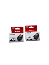 Genuine Canon Pixma 240 Black Fine Ink Cartridge (PG-240) NEW SEALED 2 Packs