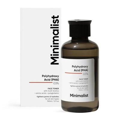 Minimalist Polyhdroxy Acid PHA 3% Face Toner For Brightening Skin 150ml
