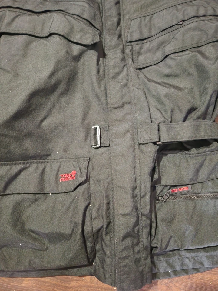 Chaqueta protectora de motocicleta Tour Master Cortech XXL para hombre negra usada Foto 3 de 4