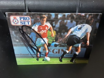 NIGEL WINTERBURN - ARSENAL handsignierte PRO SET SERIE # 2 Fußball Sammelkarte