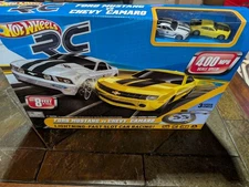 NOS 2010 Tyco Hot Wheels Camero vs Mustang HO Slot Car Race Set