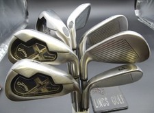 Set of 7 Callaway X18 Pro Series Irons 4-PW Regular Steel Shafts Lamkin Grips*