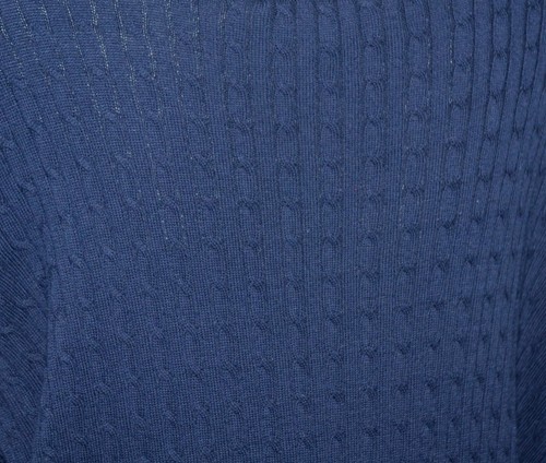 Lauren Ralph Lauren Women's Navy Blue Cable Knit Sweater Plus Size 1X Preppy - Picture 6 of 8