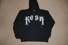 KORN LOGO BETTER TO GIVE ZIP HOODIE NEW OFFICIAL ISSUES FOLLOW THE LEADER PEACHY