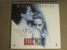 BASIC INSTINCT (1992) LASERDISC PAUL VERHOEVEN MICHAEL DOUGLAS SHARON STONE NM