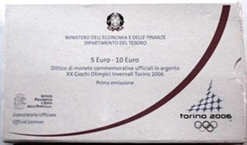 ITALIA (TORINO,Giochi Olimpici,Dittico,1° Serie) 2006 PROOF - Picture 8 of 9