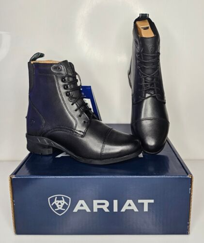 ARIAT Women's Heritage IV Paddock Boot Size 7.5 B Black Riding Boots Leather