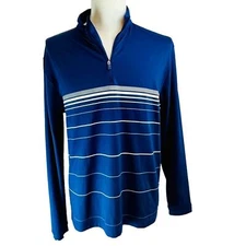 UNDER ARMOUR Cold Gear Blue Infrared Base Layer Shirt Sz Medium Outdoors Casual