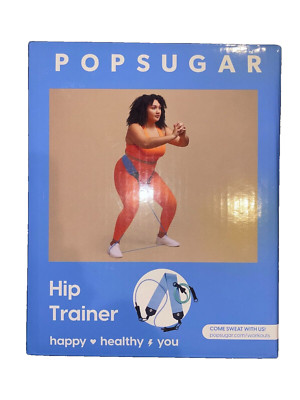 POPSUGAR Hip Trainer Resistance Cords Tube Squat Band Exercise Fitness Kit