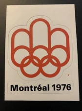 1976 Summer Olympic Games Montreal Canada Sticker 2.7" x 3.3" 