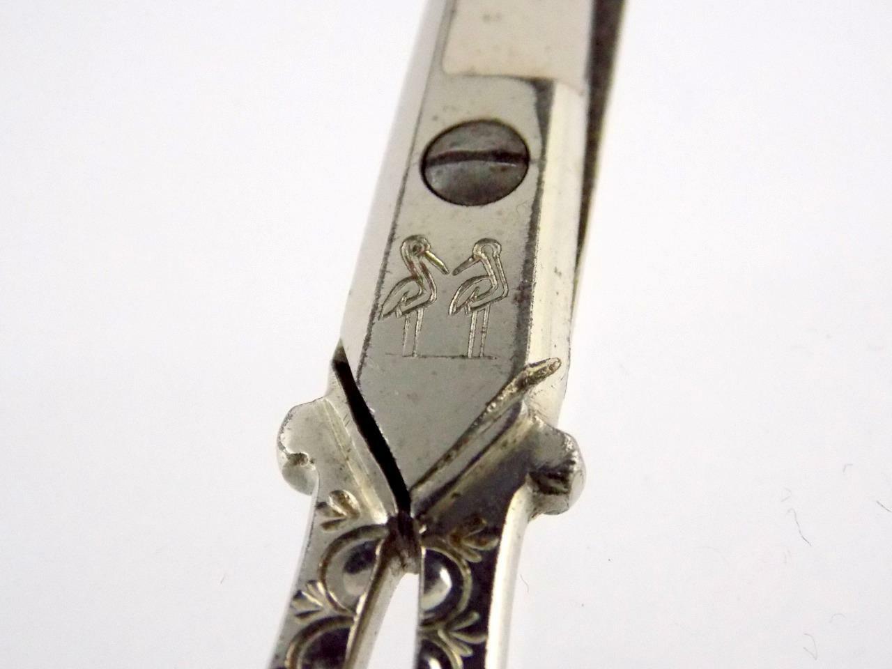 Vintage Robert Klaas Scissors Made in Germany Kissing Cranes 4 5/8