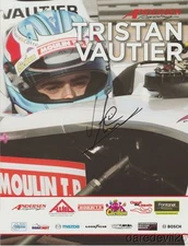 2010 Tristan Vautier signed Anderson Racing Star Mazda MRTI postcard