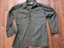 15 1/2 x 31 OG-507 US Army poly/cotton UTILITY Field Fatigue Shirt Small Medium