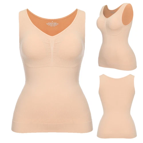New Ladies Women Seamless Control Vest Body Shaper Shape Wear Under Wear - Bild 23 von 23