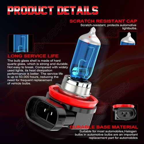 For Volvo C70 2006-2013 White LED Xenon LED Low/Fog/Side Headlight Bulbs Set 6PC - Picture 10 of 12